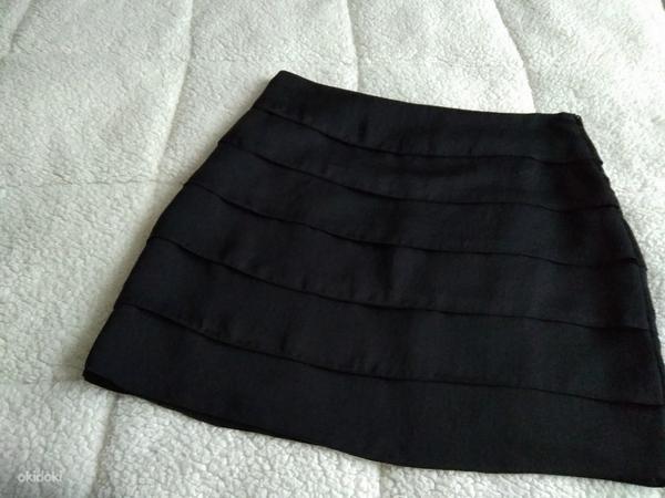 Черная юбка 40R/UK14б 40 (фото #3)