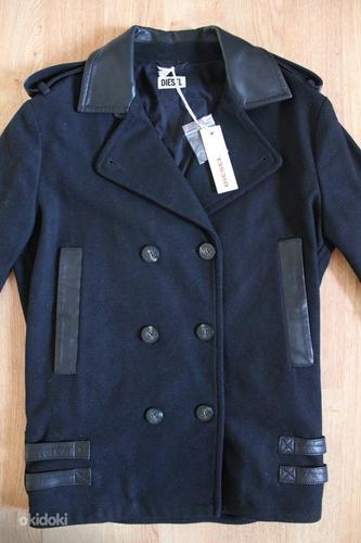 DIESEL пальто чёрное шерстяное, XS-M, новое (фото #4)