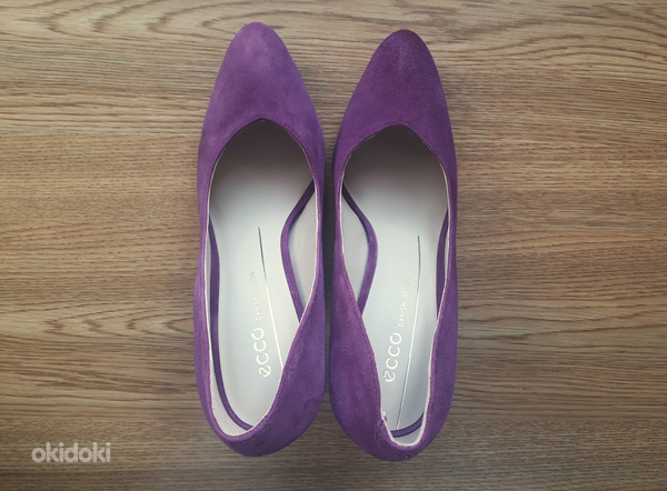 ECCO новые кожаные фиолетовые туфли, 37 (фото #5)
