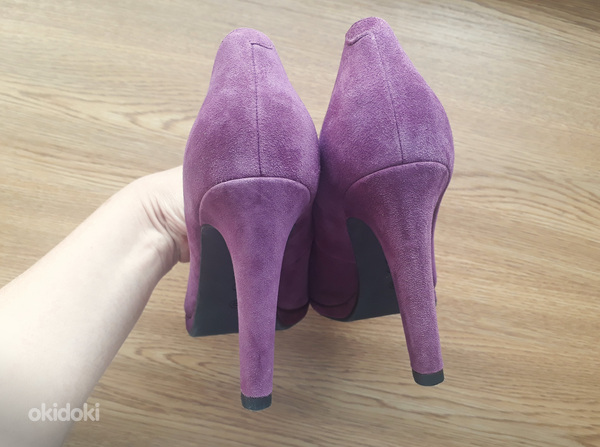 ECCO новые кожаные фиолетовые туфли, 37 (фото #6)