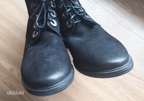 Новые черные кожаные ботинки, 39 (фото #7)