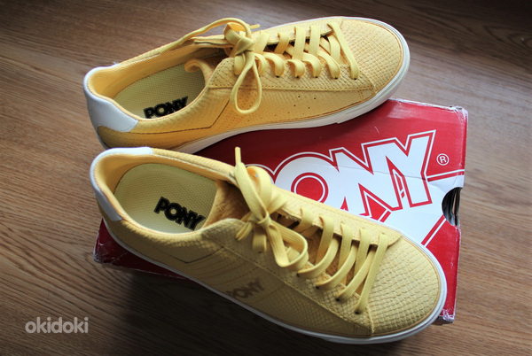 Желтые кроссовки PONY из натуральной кожи, 38, новые (фото #2)