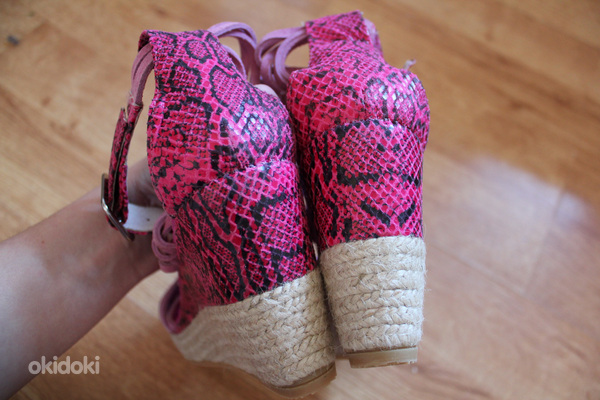 Kanna roosad sandaalid ehtse nahaga, 39, uued (foto #8)