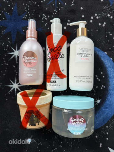 Автозагарный спрей для тела Victoria's Secret, крем для рук и алоэ