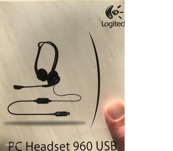 Logitech pc headset 960 usb - uued kõrvaklapid (foto #1)