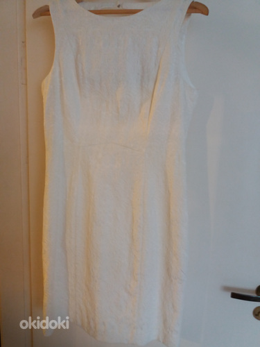 Valge kleit, reljeefne kangas M / L. (foto #3)