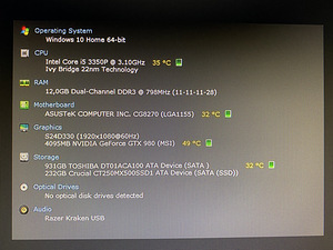Lauaarvuti GTX 980 MSI, Intel i5 3350P 3.10GHz (5 foto / 5)
