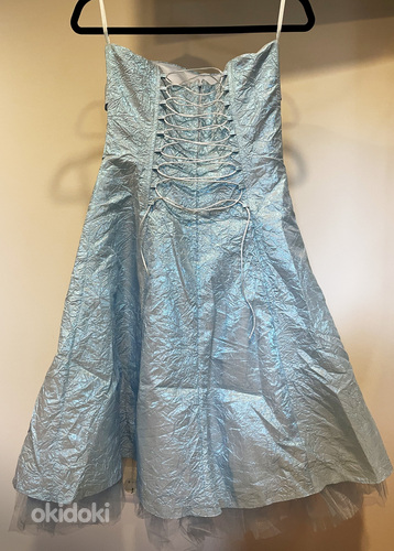 Голубое праздничное платье (фото #4)