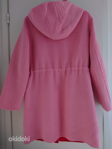 Розовое пальто с капюшоном Desigual, размер M (фото #5)