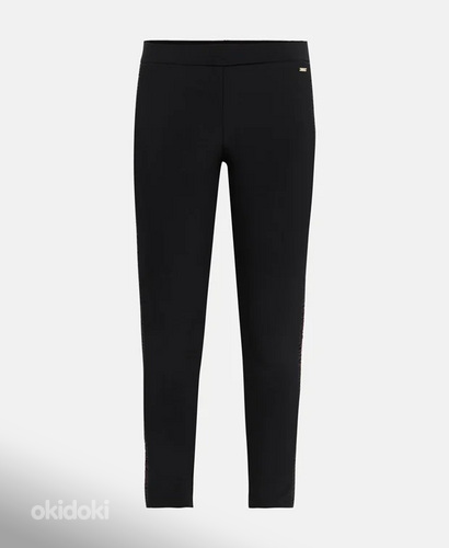 Черные брюки Armani Exchange с розовой полоской на размер М (фото #4)