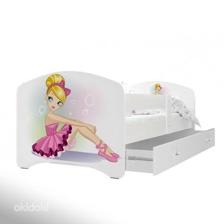 Новая детская кровать Lucky 160x80 + матрас + ящик (фото #1)