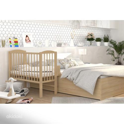 NEW BABY CROWN BED POCKET 3IN1 95X57 + МАТРАС (фото #3)