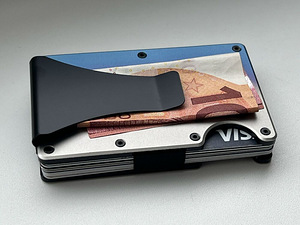 UUS Kaarditasku Clip Burnt Titanium Ridge Wallet (2 foto / 4)