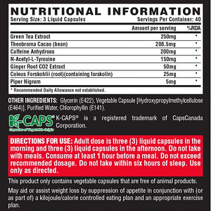 Nutrex Lipo-6 Black Fat Burner 120 Caps (2 foto / 2)