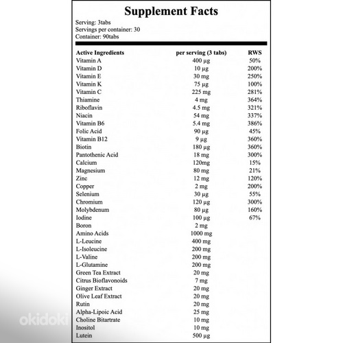 Optimum Nutrition Opti-Men Витамины 90 Tabs (фото #4)