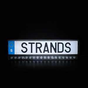 Numbrimärgi aluse sisse integreeritud led kaugtuli Strands (1 foto / 5)