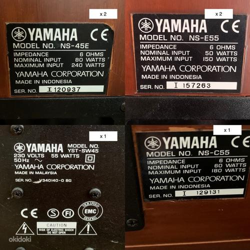 Yamaha колонки и сабвуфер (фото #1)