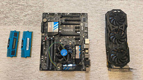 Intel i5, GTX 970 Windforce GPU, Corsair RAM, Gigabyte MB
