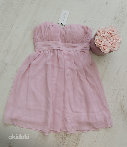 Розовое вечернее платье, размер 36, новое (фото #2)