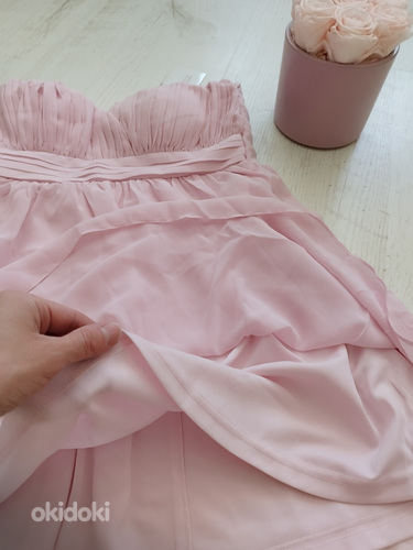 Розовое вечернее платье, размер 36, новое (фото #5)