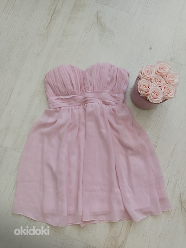 Roosa pidulik kleit, suurus 36, uus (foto #6)