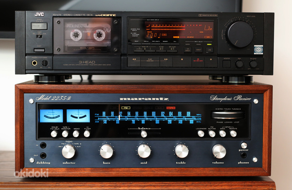 JVC TD-V711 BK kassettdekk (rihm vahetatud, 1988-90, 8,3kg) (фото #3)