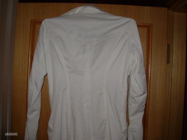 Куртка /пальто белое/коричневое, новое, размер M (фото #3)