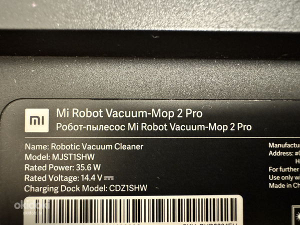 Mi Robot Vacuum-Mop 2 Pro lieliskā stāvoklī (foto #2)