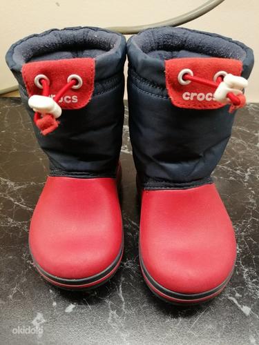 Продам детские зимние сапоги crocs размер 23,5 (фото #7)