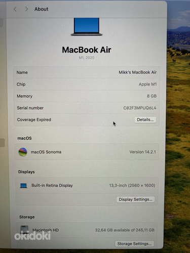 Macbook Air M1 (фото #4)
