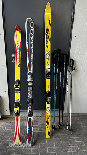 Горные лыжи с палками (фото #1)