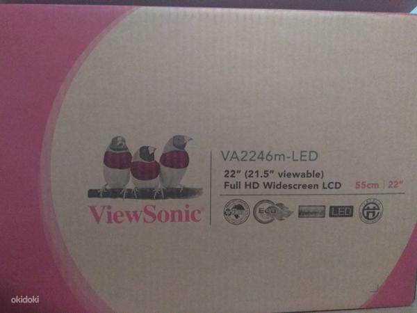 22" LED full-hd monitor Viewsonic-VA2246M, uus (foto #2)