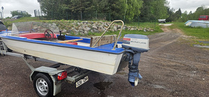 Mootorpaat marino mustan + haagis + mootor evinrude 20hp (2 foto / 7)
