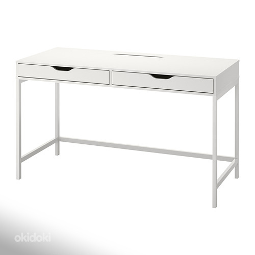 IKEA письменный стол ALEX, 132x58 см, белый. 804.834.38 (фото #8)