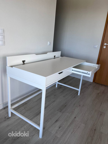 IKEA письменный стол ALEX, 132x58 см, белый. 804.834.38 (фото #2)