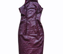 Женское платье из искусственной кожи