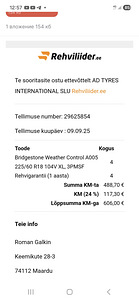 Honda CRV UUED REHVID (2 foto / 2)