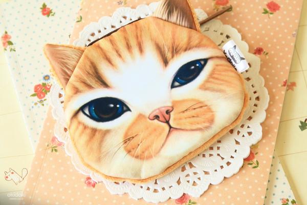 Cute CAT FACE 3D Coin Purse pouch (photo #1)
