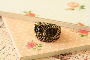 Wise Owl cute boho chic fashion accessory Ring (2 photo of 3)