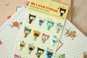 My Little Friends puffy cartoon animal stickers (2 photo of 3)