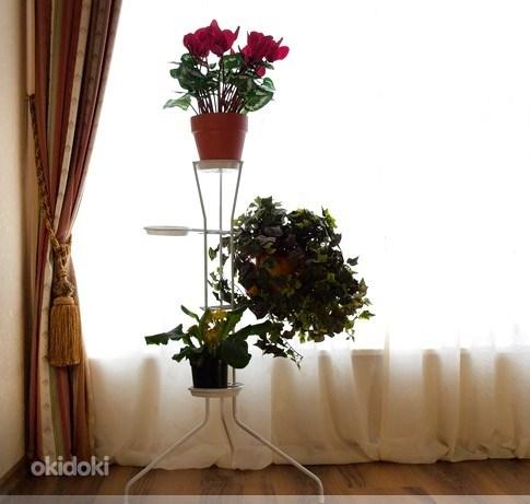 Подставка для цветов "Мини-Ромашка" на 4 кашпо (белая) (фото #1)