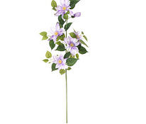 Искусственный цветок в светло-фиолетовом климате, прикрепленный к стеблю
