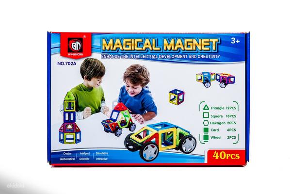 Магнитный конструктор Magical Magnet 40 деталей, новый (фото #3)