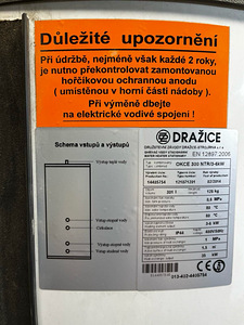 Boiler 300l kahesüsteemne Drazice OKCE300 3-6kW (3 foto / 3)