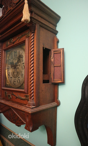 Редкие настенные часы Ленцкирх 1905 г. (фото #4)