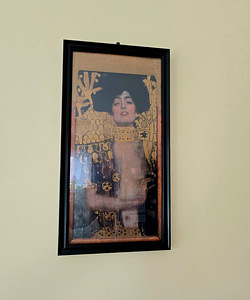 Seinapilt raamil Gustav Klimt maalist Juudit pilt (2 foto / 9)