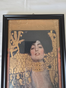 Seinapilt raamil Gustav Klimt maalist Juudit pilt (3 foto / 9)