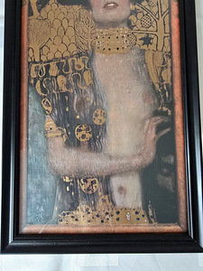 Seinapilt raamil Gustav Klimt maalist Juudit pilt (5 foto / 9)