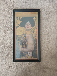 Seinapilt raamil Gustav Klimt maalist Juudit pilt (8 foto / 9)