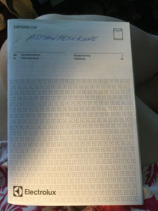 NÕUDEPESUMASIN: ELECTROLUX ESF5206LOW. (6 foto / 6)